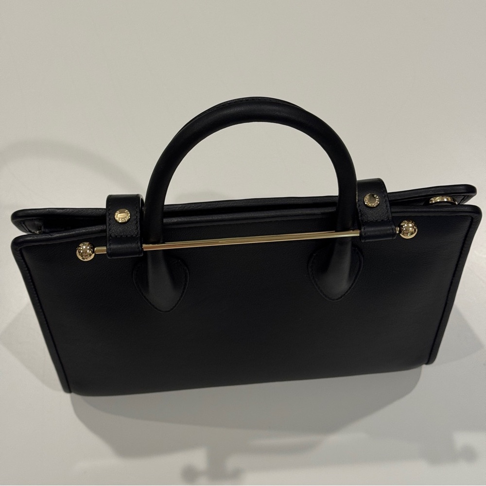 Strathberry Midi Tote - Black, Gold Hardware, 100% Leather - Picture 10 of 16